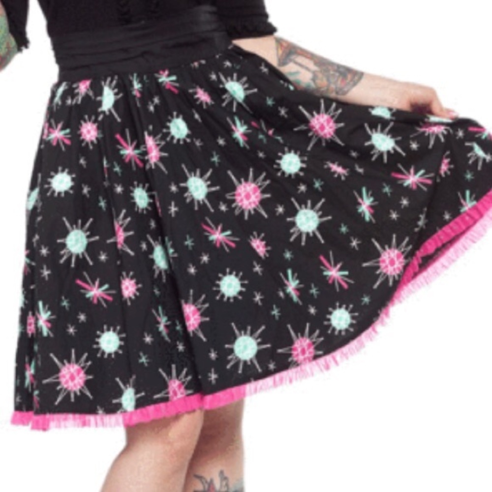 Sourpuss Atomic Swing Skirt Small